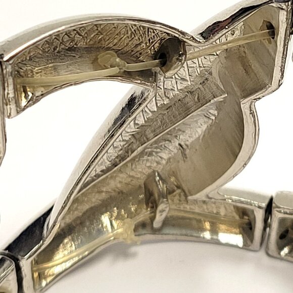 Silver Crystal Stretchy Bracelet - Picture 9 of 15